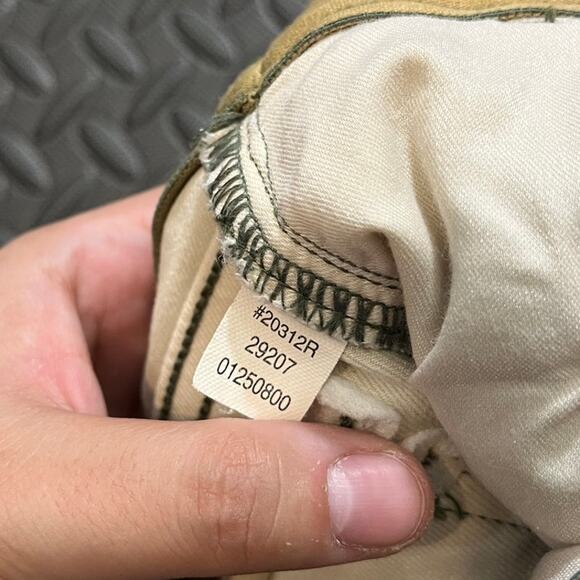 Spanx Twill cropped wide leg cropped pant high rise pull on khaki natural‎ xs - Picture 4 of 7